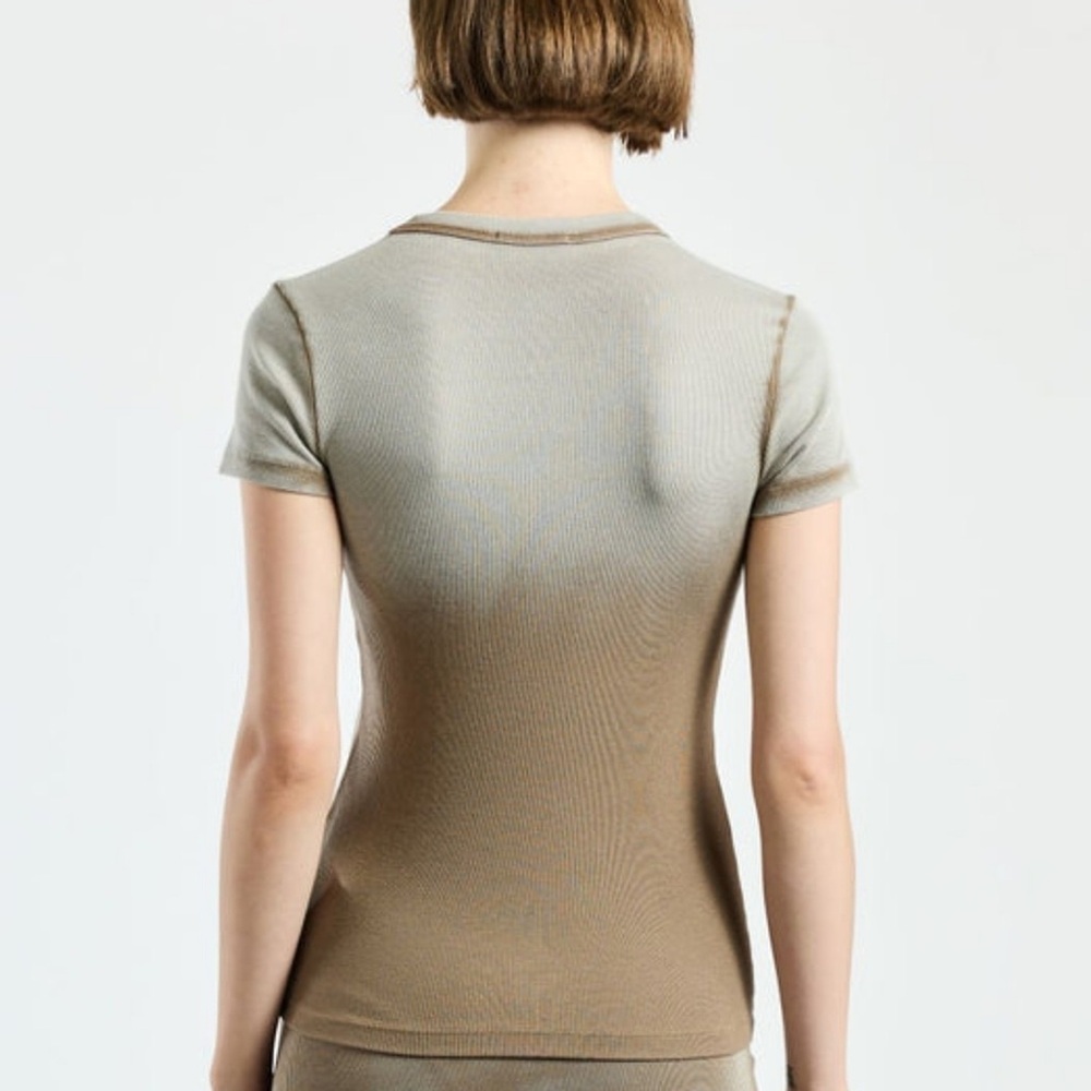 Cotton Citizen Verona Tee in Camel Cast - Picture 2 of 7
